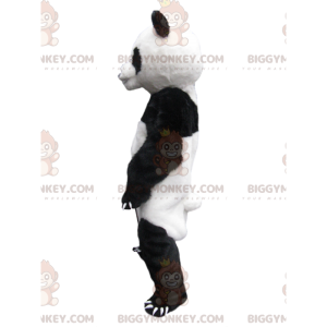BIGGYMONKEY™ Maskotdräkt Vit och svart panda med stora klor -