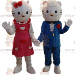 Dúo de disfraces de mascota Hello Kitty BIGGYMONKEY™ y dulzura