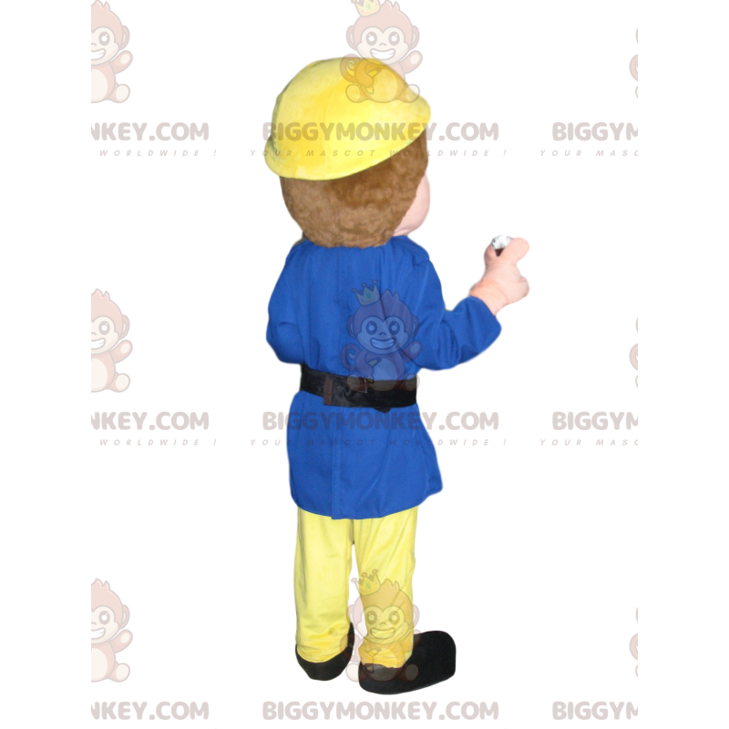 Costume de mascotte BIGGYMONKEY™ de secouriste avec un casque