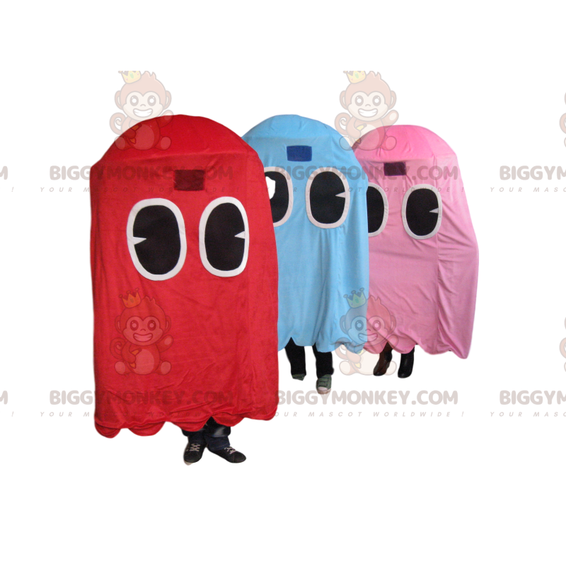 BIGGYMONKEY™ Mascot Costume Trio od duchů Pacmana, slavné