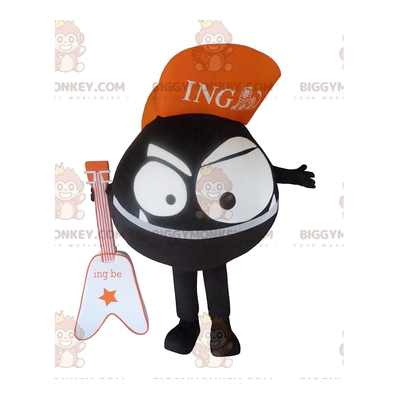 Costume da mascotte da piccolo mostro nero BIGGYMONKEY™ -