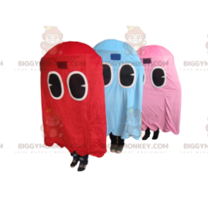BIGGYMONKEY™ Mascot Costume Trio od duchů Pacmana, slavné