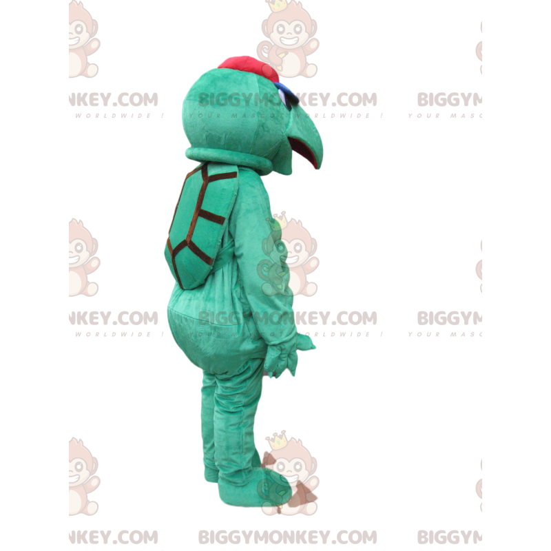 Traje de mascote de tartaruga verde BIGGYMONKEY™ com focinho