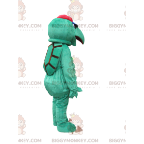 Costume da mascotte BIGGYMONKEY™ tartaruga verde con muso