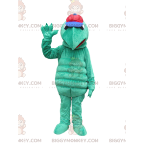 Costume da mascotte BIGGYMONKEY™ tartaruga verde con muso