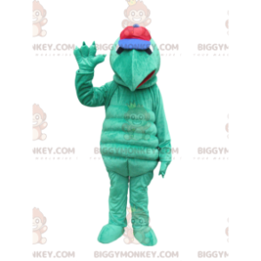 Traje de mascote de tartaruga verde BIGGYMONKEY™ com focinho