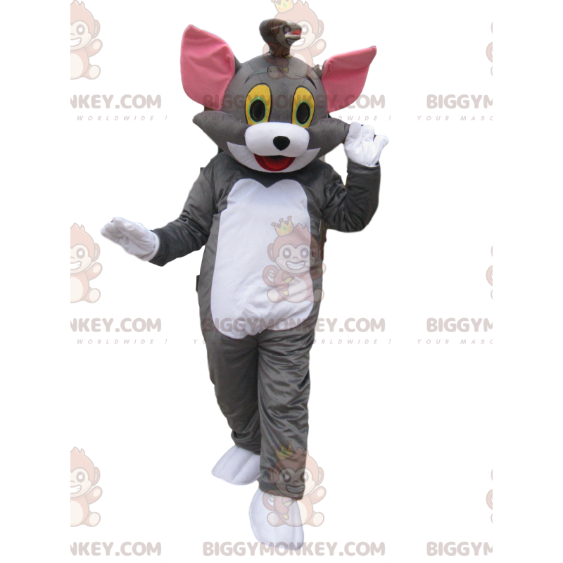 Costume de mascotte BIGGYMONKEY™ de Tom, le chat du cartoon Tom
