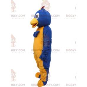 Blue and Yellow Penguin BIGGYMONKEY™ Mascot Costume with Cap