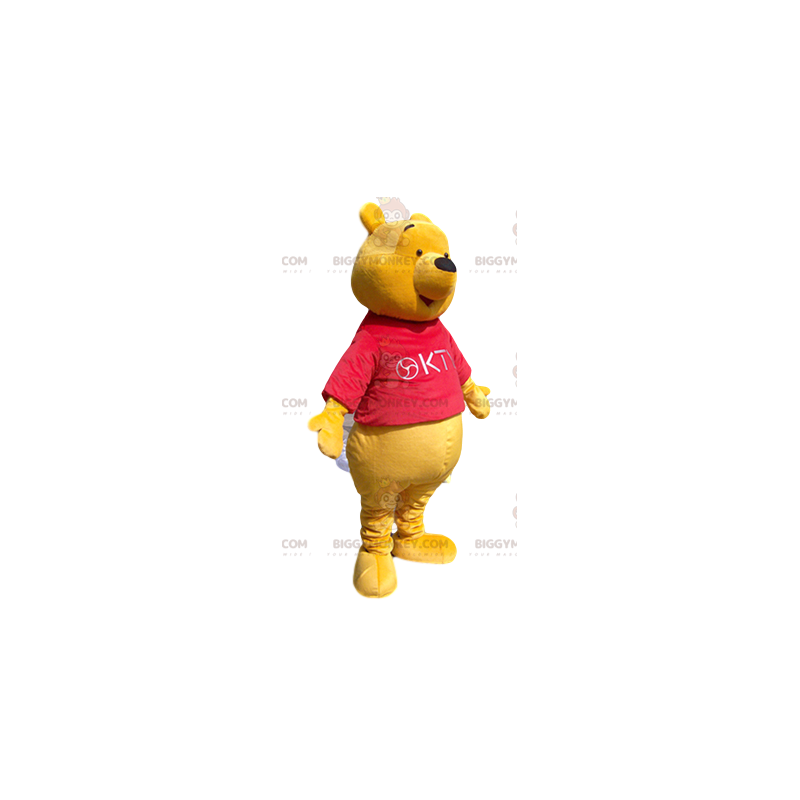 Disfraz de mascota Winnie The Pooh BIGGYMONKEY™ con jersey rojo