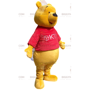 Winnie The Pooh BIGGYMONKEY™ Mascot Costume With Red Jersey –