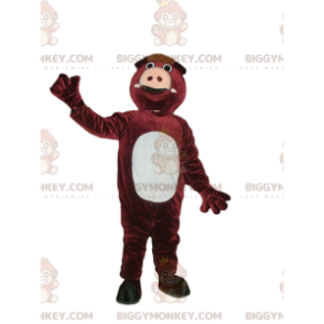 BIGGYMONKEY™ Costume da mascotte Cinghiale marrone con grande