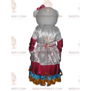 Hello Kitty BIGGYMONKEY™ mascot costume with white and