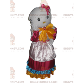 Costume de mascotte BIGGYMONKEY™ de Hello Kitty avec une robe