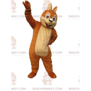 Costume de mascotte BIGGYMONKEY™ d'écureuil marron très