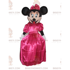 Traje de mascote Minnie Mouse BIGGYMONKEY™ com vestido de cetim