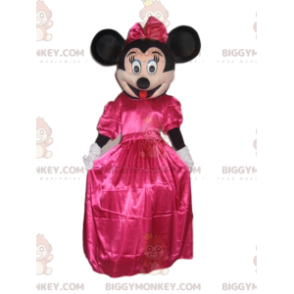 Minnie Mouse BIGGYMONKEY™ maskotdräkt med fuchsia satinklänning