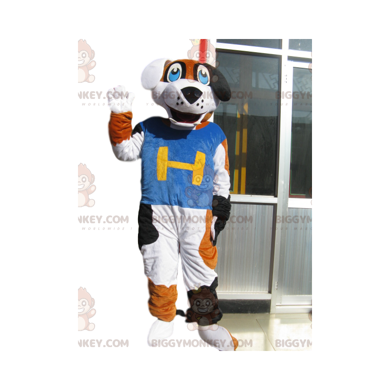 Costume de mascotte BIGGYMONKEY™ de souris grise avec un