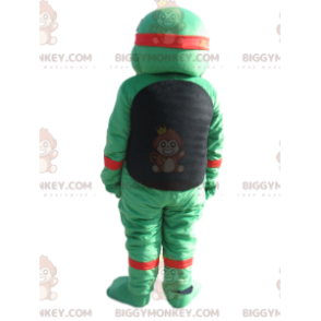 Costume de mascotte BIGGYMONKEY™ de Leonardo accroupi, des