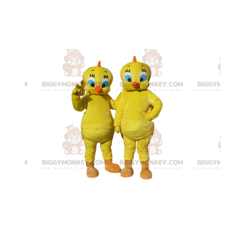 Tweety BIGGYMONKEY™ Mascot Costume Duo, do desenho animado