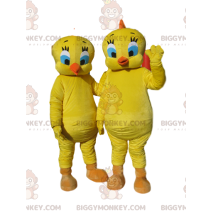 Duet kostiumów maskotek Tweety BIGGYMONKEY™, z kreskówki Tweety