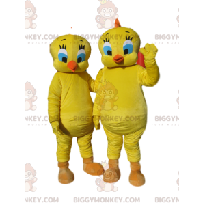 Dúo de disfraces de mascota Tweety BIGGYMONKEY™, de la