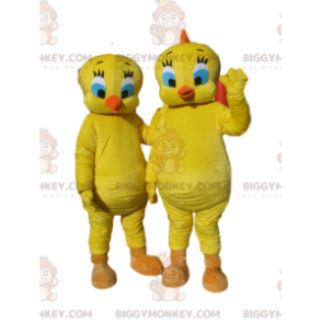 Dúo de disfraces de mascota Tweety BIGGYMONKEY™, de la