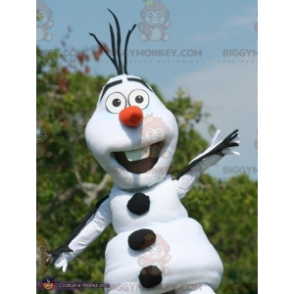 Traje de mascote de boneco de neve branco e preto BIGGYMONKEY™