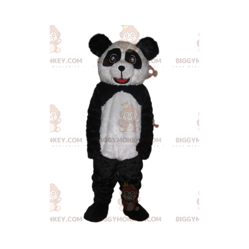 BIGGYMONKEY™ Costume da mascotte di Panda bianco e nero con