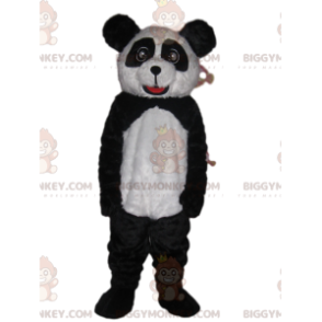 BIGGYMONKEY™ Costume da mascotte di Panda bianco e nero con