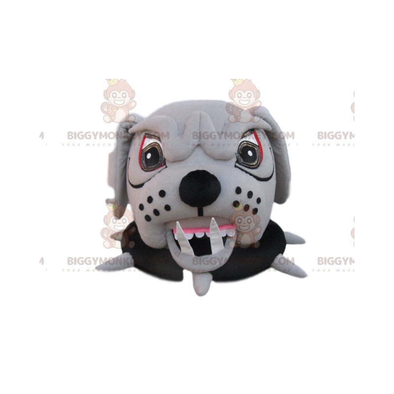 Tête de Costume de mascotte BIGGYMONKEY™ de bull-dog agressif