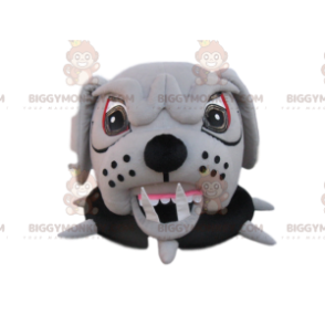 Tête de Costume de mascotte BIGGYMONKEY™ de bull-dog agressif