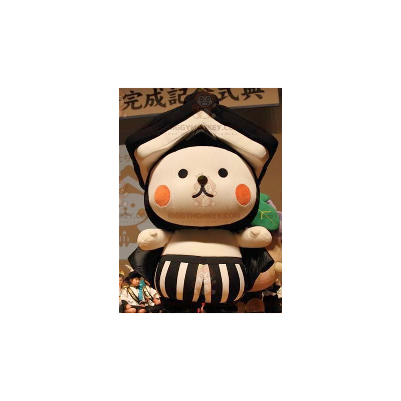 Kostým medvídka BIGGYMONKEY™ maskota se střechou – asijský