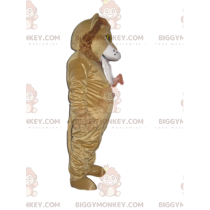 Disfraz de mascota León BIGGYMONKEY™ con bonita melena rizada -