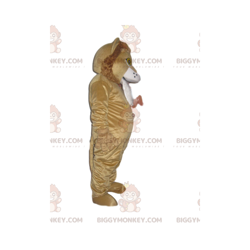 Costume da mascotte Leone BIGGYMONKEY™ con simpatica criniera