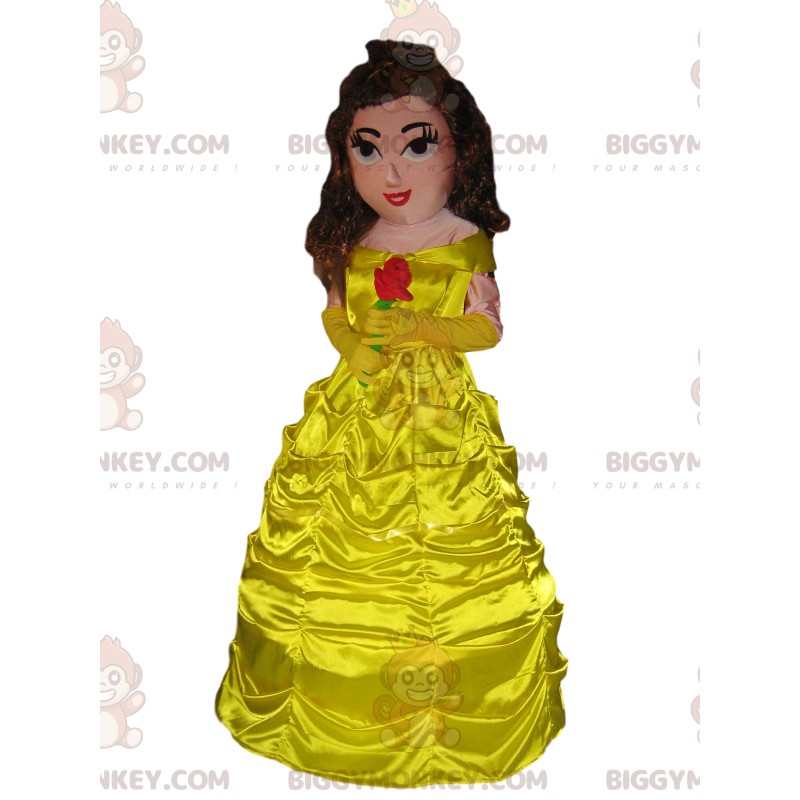 Costume da mascotte della principessa Belle BIGGYMONKEY™ di La