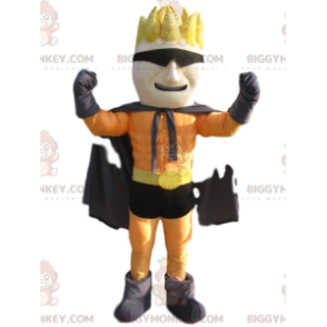 Traje de mascote de super-herói BIGGYMONKEY™ com penteado e