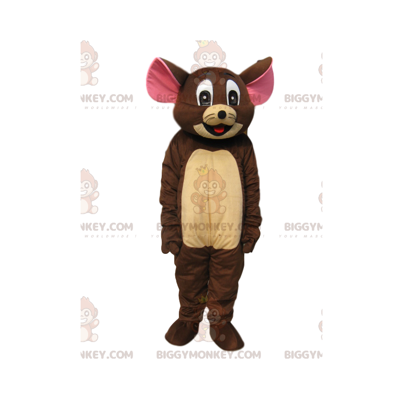 BIGGYMONKEY™ mascottekostuum van Jerry, de schattige muis uit