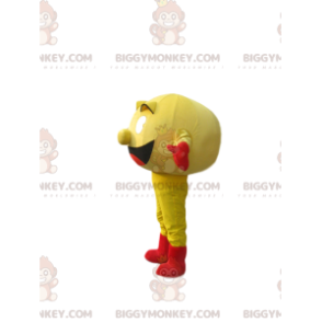 BIGGYMONKEY™ mascot costume of Pac-man, the yellow character