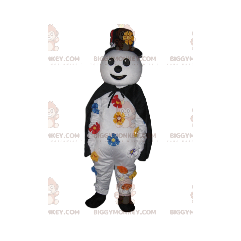 Traje de mascote de boneco de neve BIGGYMONKEY™ com chapéu