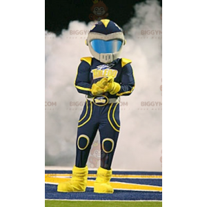 BIGGYMONKEY™ Mascot Costume Rider Biker Dressed in Two-Tone