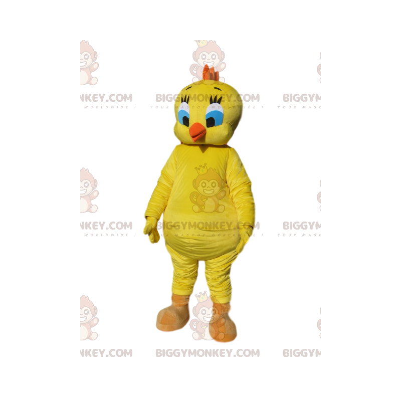 Traje de mascote BIGGYMONKEY™ de Tweety, o canário de desenho