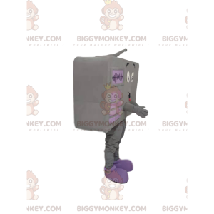 Very Smiling Gray Radio BIGGYMONKEY™ Mascot Costume –