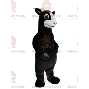Costume da mascotte BIGGYMONKEY™ da capra nera con un