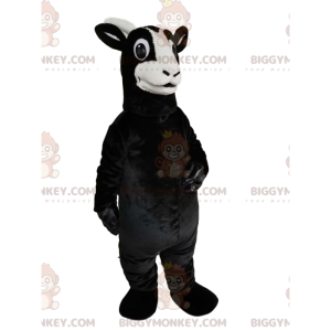 Disfraz de mascota Black Goat BIGGYMONKEY™ con un aspecto