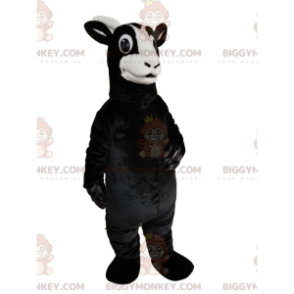 Costume da mascotte BIGGYMONKEY™ da capra nera con un