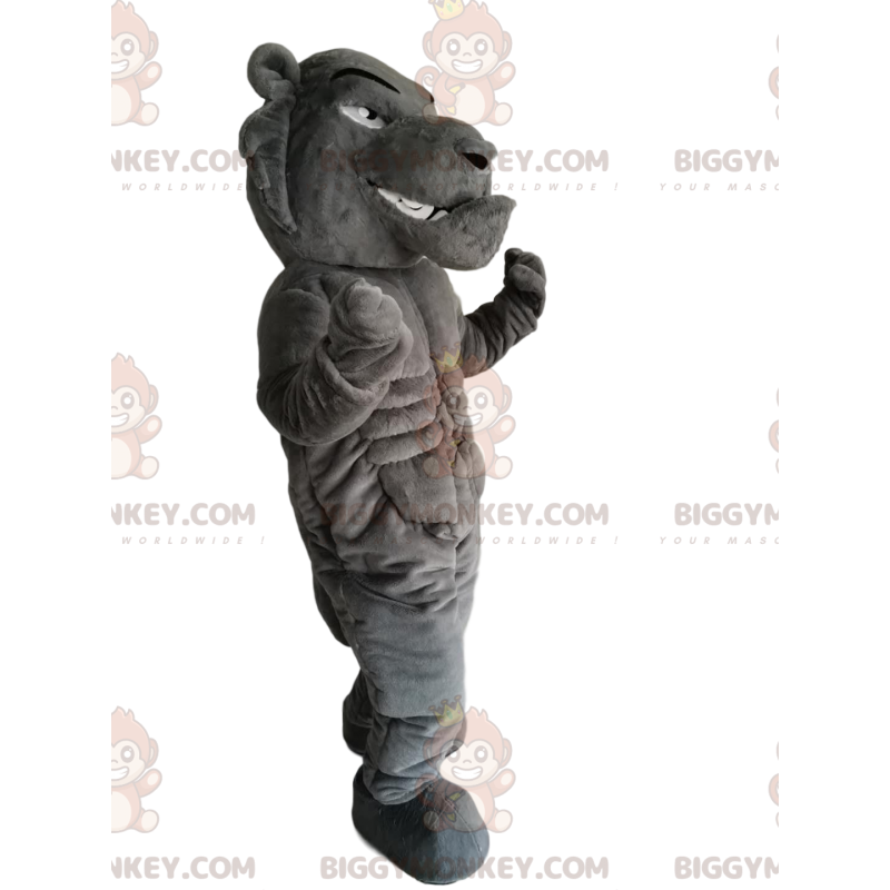 Black and White Orange Tiger BIGGYMONKEY™ Mascot Sizes L (175-180CM)