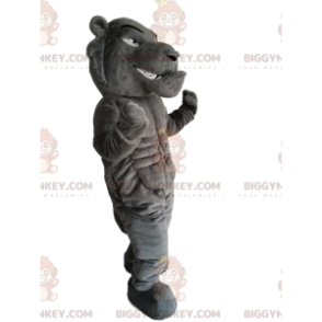 Costume da mascotte BIGGYMONKEY™ tigre grigia feroce e molto