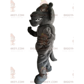 Divoký a velmi svalnatý kostým maskota šedého tygra