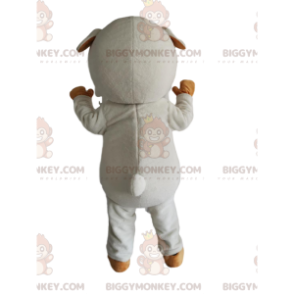 BIGGYMONKEY™ mascottekostuum voor klein wit en beige schaap -