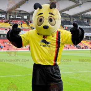 Costume da mascotte BIGGYMONKEY™ Panda giallo e nero - Costume